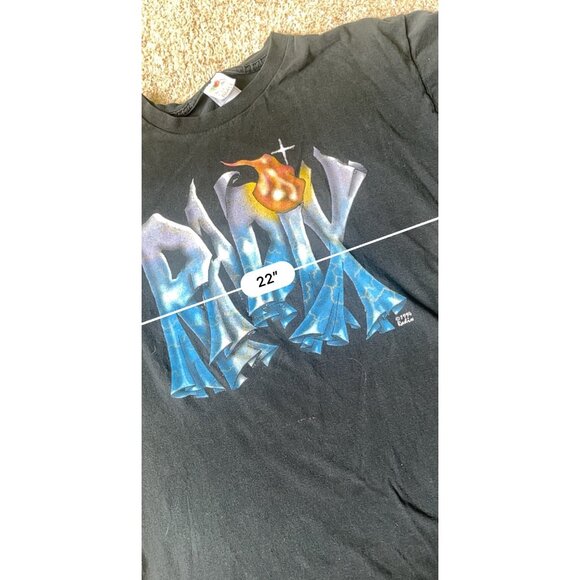 Radix VTG 1994 T-Shirt Mens XL Black And a Voice Calls out Get Your Soul In the - Picture 9 of 10